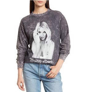 Britney Spears thinking graphic pullover